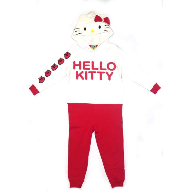 Πυτζάμα ολόσωμη παιδική βαμβακερή Hello Kitty